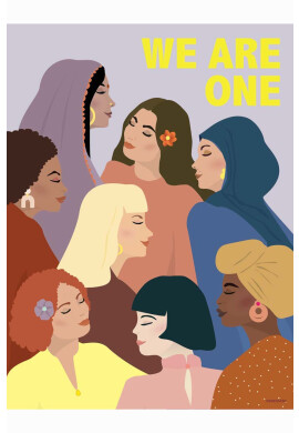 Vissevasse Постер We Are One 50x70 cm - Pepit.bg