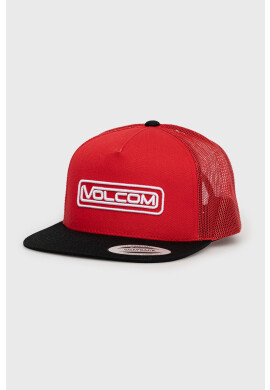 Volcom Шапка в червено с апликация - Pepit.bg
