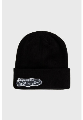 Volcom Шапка в черно с фина плетка - Pepit.bg