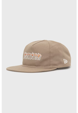 Volcom Шапка в кафяво с апликация - Pepit.bg