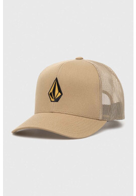 Volcom Шапка с козирка в бежово с апликация - Pepit.bg