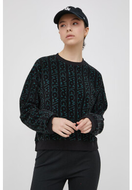 Volcom Суичър дамски в черно с десен - Pepit.bg