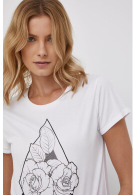 Volcom Тениска дамска в бяло - Pepit.bg
