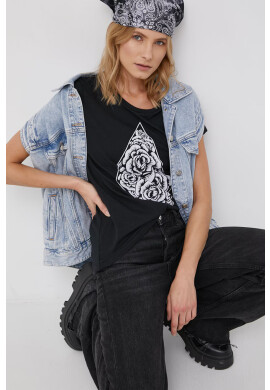 Volcom Тениска дамска в черно - Pepit.bg