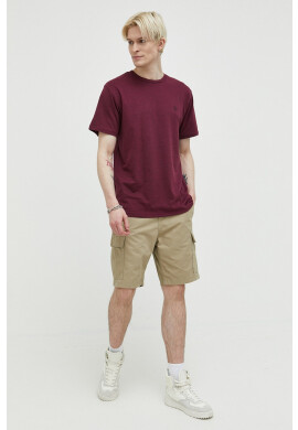 Volcom Тениска в бордо с изчистен дизайн - Pepit.bg