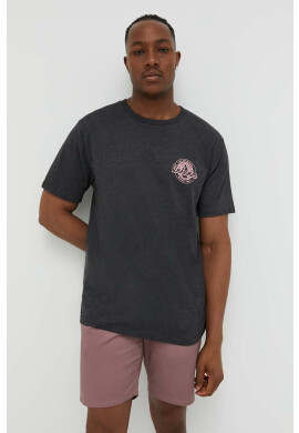 Volcom Тениска в сиво с принт - Pepit.bg