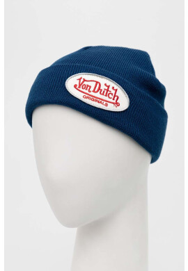 Von Dutch Шапка в тъмносиньо от плътен трикотаж - Pepit.bg