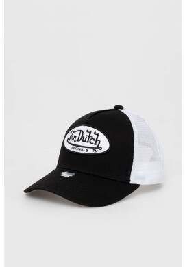 Von Dutch Шапка с козирка в черно с апликация - Pepit.bg