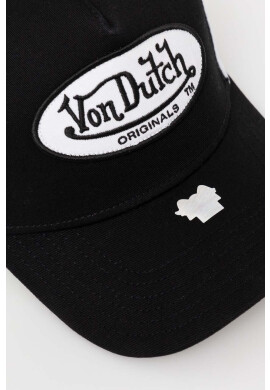 Von Dutch Шапка с козирка в черно с апликация - Pepit.bg