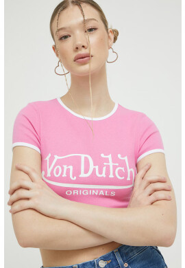 Von Dutch Тениска в розово - Pepit.bg