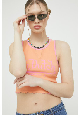 Von Dutch Топ дамски в оранжево - Pepit.bg