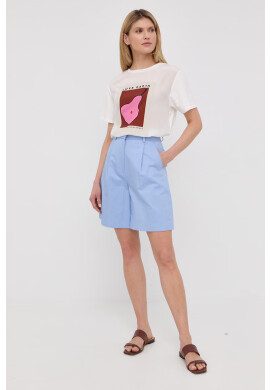 Weekend Max Mara Къс панталон с лен - Pepit.bg