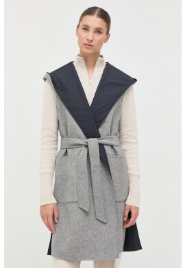 Weekend Max Mara Елек с две лица дамски в сиво преходен модел - Pepit.bg