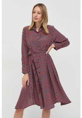 Weekend Max Mara Копринена рокля къса разкроен модел - Pepit.bg