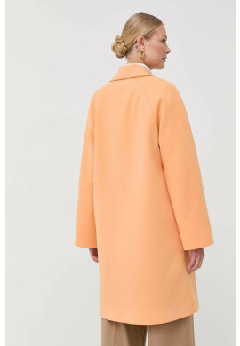 Weekend Max Mara Палто в оранжево преходен модел с двуредно закопчаване - Pepit.bg