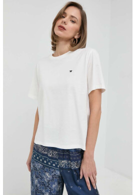 Weekend Max Mara Памучна тениска в синьо - Pepit.bg