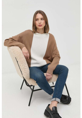 Weekend Max Mara Пуловер дамски в кафяво от лека материя - Pepit.bg