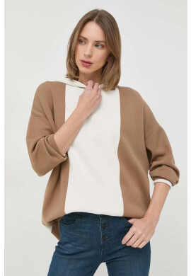 Weekend Max Mara Пуловер дамски в кафяво от лека материя - Pepit.bg