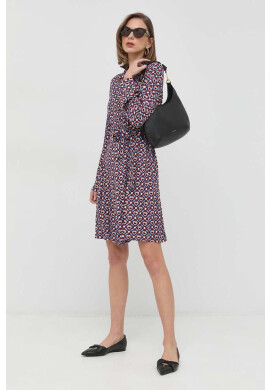 Weekend Max Mara Рокля в бордо къса разкроен модел - Pepit.bg