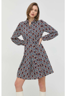 Weekend Max Mara Рокля в синьо къса разкроен модел - Pepit.bg