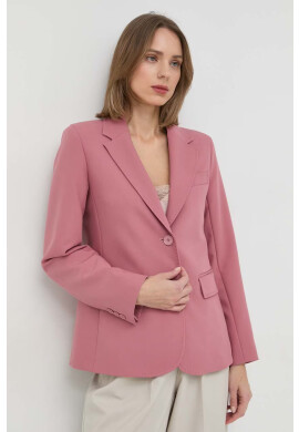 Weekend Max Mara Сако в розово с едно копче с изчистен дизайн - Pepit.bg