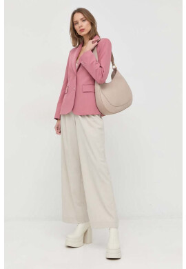 Weekend Max Mara Сако в розово с едно копче с изчистен дизайн - Pepit.bg