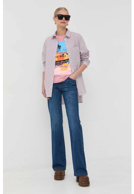 Weekend Max Mara Тениска в розово - Pepit.bg