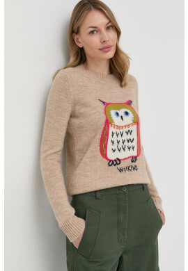 Weekend Max Mara Вълнен пуловер дамски от лека материя - Pepit.bg