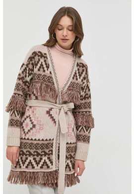 Weekend Max Mara Вълнена жилетка в бежово от топла материя - Pepit.bg
