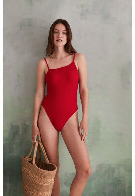 women'secret Цял бански Dresstination Summer в червено с мека чашка - Pepit.bg