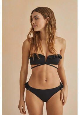 women'secret Долнище на бански BAMBOO в черно 6465377 - Pepit.bg