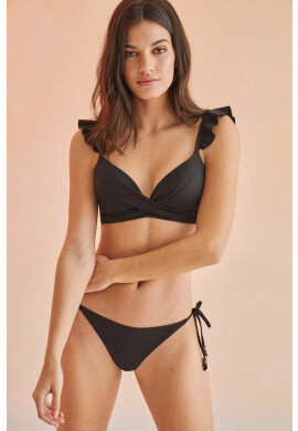 women'secret Горнище на бански BAMBOO в черно с леко подплатена чашка 6485408 - Pepit.bg