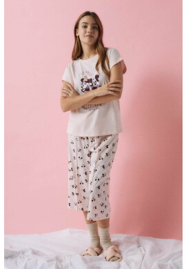women'secret Пижама Mickey&Minnie дамска в розово 3135203 - Pepit.bg