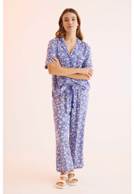 women'secret Пижама Mix & Match дамска в синьо 4855677 - Pepit.bg