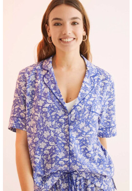 women'secret Пижама Mix & Match дамска в синьо 4855677 - Pepit.bg