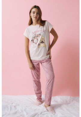 women'secret Пижама Winnie the Pooh дамска в розово 3135201 - Pepit.bg