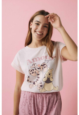 women'secret Пижама Winnie the Pooh дамска в розово 3135201 - Pepit.bg