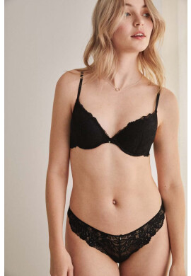 women'secret Прашки FEMININE MICRO в черно 8325187 - Pepit.bg