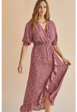 women'secret Рокля FOREVER RUFFLES в черно дълъг модел със стандартна кройка 5545137 - Pepit.bg