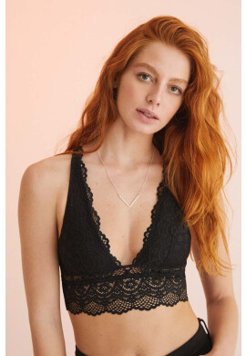 women'secret Сутиен BODYLETTE & BRALETTE 1 в черно от дантела с изчистен дизайн 4035235 - Pepit.bg