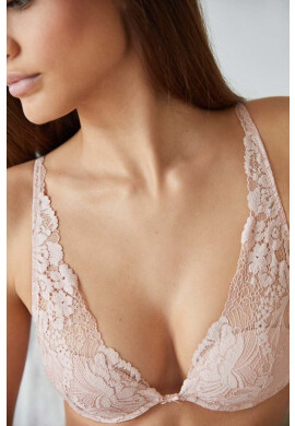 women'secret Сутиен FEMININE LACE в розово от дантела с изчистен дизайн 3545765 - Pepit.bg
