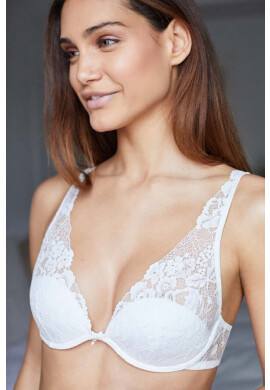 women'secret Сутиен FEMININE LACE в бяло от дантела с изчистен дизайн 3545766 - Pepit.bg