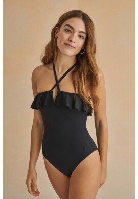 women'secret Цял бански PERFECT FIT 1 в черно с леко подплатена чашка 5525794 - Pepit.bg