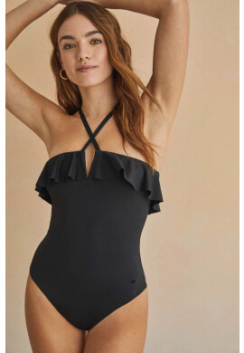 women'secret Цял бански PERFECT FIT 1 в черно с леко подплатена чашка 5525794 - Pepit.bg