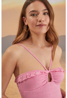 women'secret Цял бански VERBENA в розово с меки чашки 5525820 - Pepit.bg