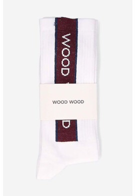 Wood Wood Чорапи Conor Logo Sport Socks в бяло - Pepit.bg