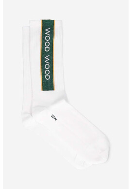 Wood Wood Чорапи Conor Sports Sock в бяло - Pepit.bg
