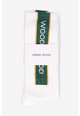 Wood Wood Чорапи Conor Sports Sock в бяло - Pepit.bg