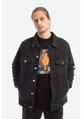 Wood Wood Яке Ivan Denim Jacket 12235109-7051 BLACK в черно преходен модел - Pepit.bg