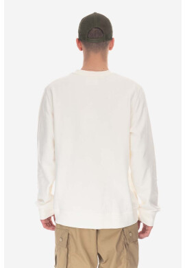 Wood Wood Памучен суичър Tye Sweatshirt 10255604-2424 OFF WHITE в бежово с меланжов десен - Pepit.bg